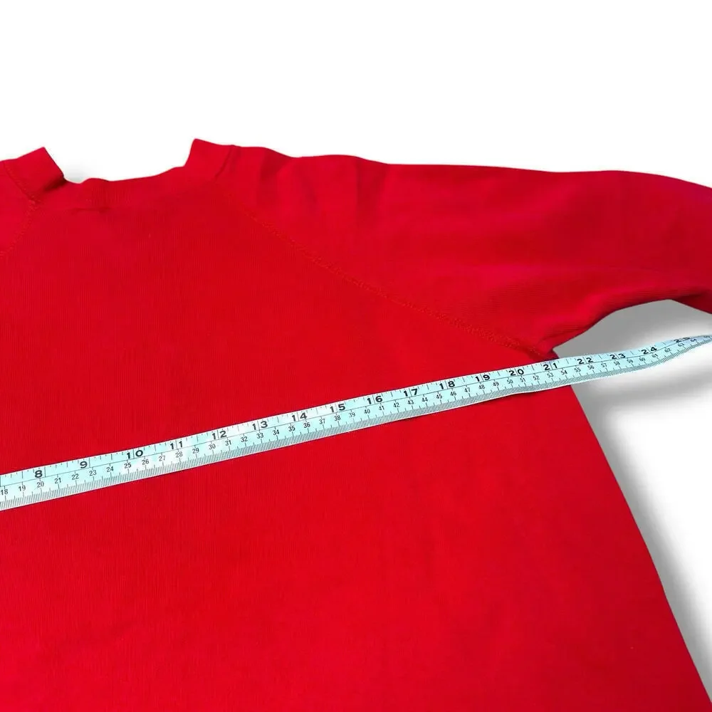 VTG 80/90s Coca-Cola Classic Sweathsirt Puff Print Size M Red Catch the Wave Y2K - Picture 10 of 10